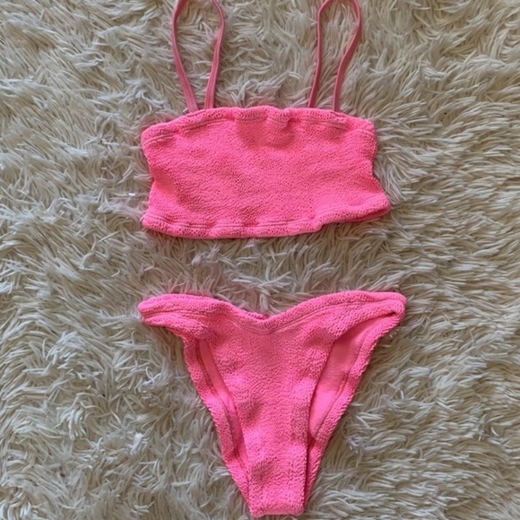 Hunza G Pink Bikini NWT - Picture 4 of 8